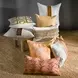Radiant Oasis Zelo Natural and Gold Square Accent Pillow Set of 2