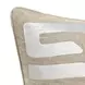 Radiant Oasis Zelo Tan and Silver Square Accent Pillow Set of 2