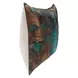 Equilibrium Onara Teal and Antique Bronze Square Accent Pillow Set of 2