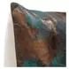 Equilibrium Onara Teal and Antique Bronze Square Accent Pillow Set of 2