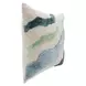Equilibrium Inertia Blue and Cream Square Accent Pillow Set of 2