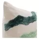 Equilibrium Inertia Blue and Cream Square Accent Pillow Set of 2
