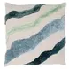 Equilibrium Inertia Blue and Cream Square Accent Pillow Set of 2