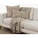 Villa Classics Porter Natural and Ivory Square Accent Pillow Set of 2