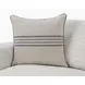 Novel Estate Newport Natural and Navy Square Accent Pillow Set of 2