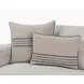 Novel Estate Newport Natural and Navy Square Accent Pillow Set of 2