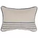 Novel Estate Newport Natural and Navy Rectangular Accent Pillow Set of 2