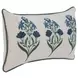 Novel Estate Belcourt Floral Natural and Blue Rectangular Accent Pillow Set of 2