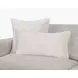 Novel Estate Taiga Faux Fur Ivory Square Accent Pillow Set of 2