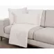 Novel Estate Taiga Faux Fur Ivory Square Accent Pillow Set of 2