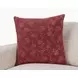 Novel Estate Rosecliff Burgundy Red Square Accent Pillow Set of 2