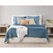 Bari Velvet Stone Blue Queen Quilt