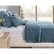 Bari Velvet Stone Blue Queen Quilt