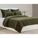 Elms Velvet Loden Green King Quilt