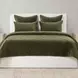 Elms Velvet Loden Green King Quilt
