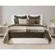 Elms Velvet Loden Green King Quilt
