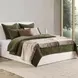 Elms Velvet Loden Green King Quilt