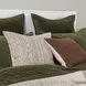 Elms Velvet Loden Green King Quilt