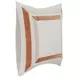 Novel Estate Maybrook Ivory and Natural Square Accent Pillow Set of 2