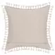 Tranquil Coasts Edisto Natural and Ivory Square Accent Pillow Set of 2