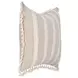 Tranquil Coasts Edisto Natural and Ivory Square Accent Pillow Set of 2