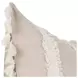 Tranquil Coasts Edisto Natural and Ivory Square Accent Pillow Set of 2