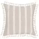 Tranquil Coasts Edisto Natural and Ivory Square Accent Pillow Set of 2