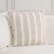 Tranquil Coasts Edisto Natural and Ivory Square Accent Pillow Set of 2