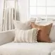 Tranquil Coasts Edisto Natural and Ivory Rectangular Accent Pillow Set of 2