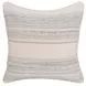 Tranquil Coasts Rockport Ivory and Brown Square Accent Pillow Set of 2