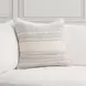 Tranquil Coasts Rockport Ivory and Brown Square Accent Pillow Set of 2