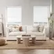 Tranquil Coasts Rockport Ivory and Brown Square Accent Pillow Set of 2