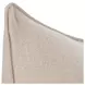 Bedford Linen Natural Square Accent Pillow Set of 2