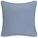 Tranquil Coasts Harbor Stripe Ivory and Blue Square Accent Pillow Set of 2