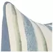 Tranquil Coasts Harbor Stripe Ivory and Blue Square Accent Pillow Set of 2