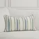 Tranquil Coasts Harbor Stripe Ivory Rectangular Accent Pillow Set of 2