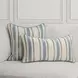 Tranquil Coasts Harbor Stripe Ivory Rectangular Accent Pillow Set of 2