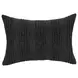 Gratitude Black Rectangular Accent Pillow Set of 2
