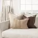 Tranquil Coasts Leather Seston Brown Square Accent Pillow Set of 2