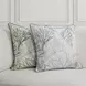 Tranquil Coasts Lessonia Green and Cream Square Accent Pillow Set of 2