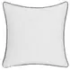 Tranquil Coasts Lessonia Blue and Cream Square Accent Pillow Set of 2