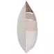 Lineage Bikram Ivory and Mocha Cream Square Accent Pillow Set of 2