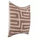 Villa Classics Mateo Sepia Brown and Natural Square Accent Pillow Set of 2