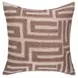 Villa Classics Mateo Sepia Brown and Natural Square Accent Pillow Set of 2