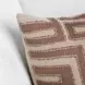Villa Classics Mateo Sepia Brown and Natural Square Accent Pillow Set of 2