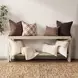 Lineage Abbey Sierra Brown Square Accent Pillow Set of 2