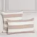 Lineage Eleanor Natural and Ivory Square Accent Pillow Set of 2