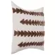 Lineage Essay Frothed Brown Square Accent Pillow Set of 2