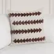 Lineage Essay Frothed Brown Square Accent Pillow Set of 2