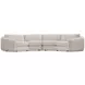 Soleil Beige 2 Piece Sectional with Pillows